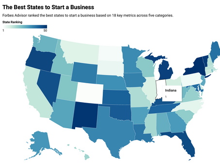 Indiana Is The Best State In the COUNTRY To Start A Business! Here's Why.